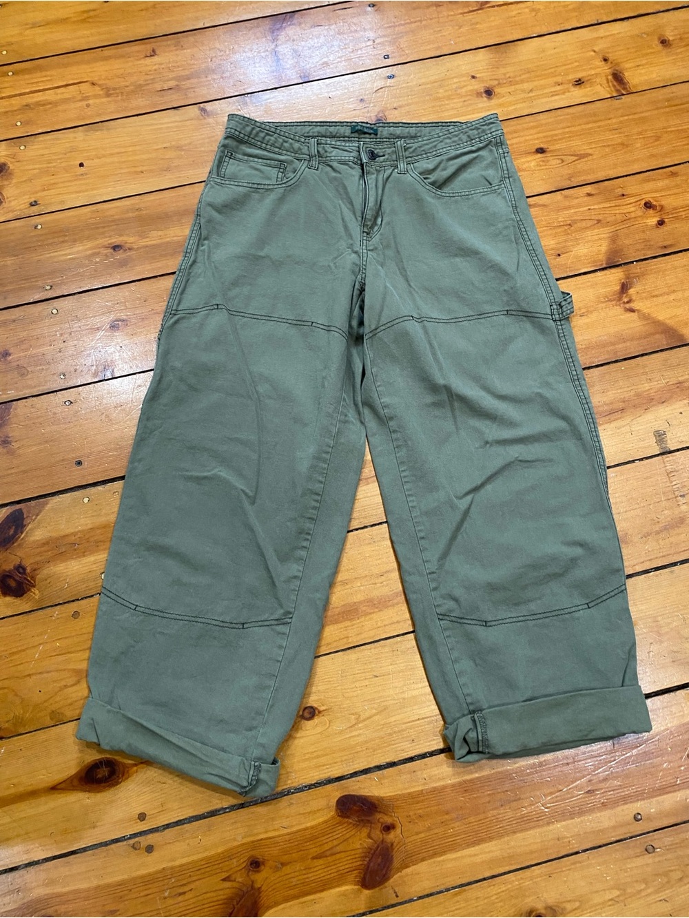 Wild fable Womens Green Carpenter Pants size 8